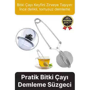 Yüksek Kalite Pratik Kolay Dayanıklı Paslanmaz Çelik Geniş Kulp Bitki Çayı Demleme Süzgeci Aparatı