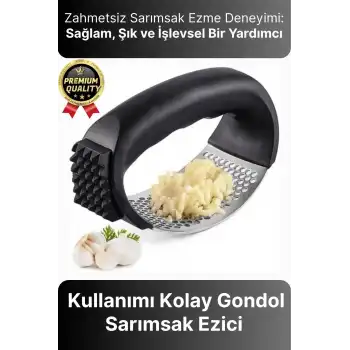 Çok Amaçlı Pratik Kullanımı Kolay Paslanmaz Çelik Rende Öğütme Presi Manuel Gondol Sarımsak Ezici
