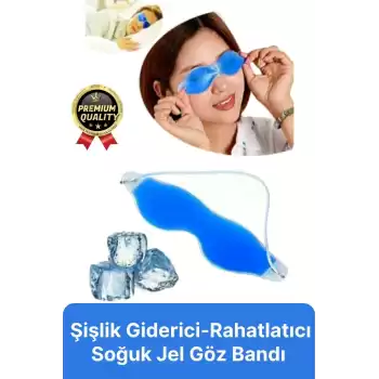 Göz Bandı Buz Jeli Yüz Termojel Maskesi Gözaltı Torbası Şişlik Giderici Soğuk Kompres Rahat Uyku