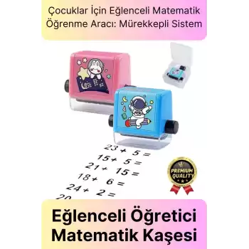 Özel Üretim Hızlı Pratik Mürekkepli Çocuk Okul Toplama İşlemleri Alıştırma Test Matematik Kaşesi