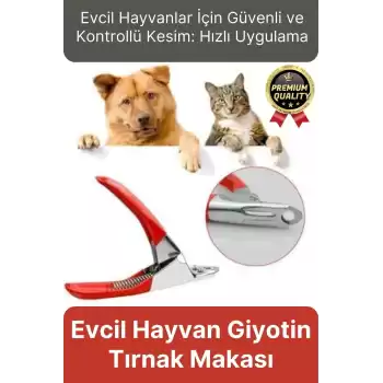 Özel Üretim Dayanıklı Güvenli Bakım Keskin Bıçaklı Kedi Köpek Evcil Hayvan Giyotin Tırnak Makası