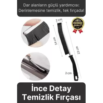 Çok Amaçlı Dayanıklı Pratik Banyo Mutfak Lavabo Ocak Derz Arası İnce Detay Temizlik Fırçası 1 Adet