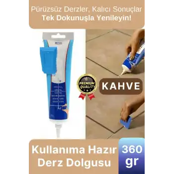 Profesyonel Kolay Kullanıma Hazır Zemin Duvar Onarma Gaga Uçlu Tüp Fayans Arası Derz Dolgu Kahve