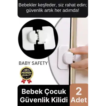Özel Üretim Çekmece Buzdolabı Dolap Pencere Sabitleyici Bebek Çocuk Koruyucu Güvenlik Kilidi 2 Adet