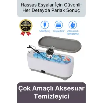 Çok Fonksiyonlu Titreşimli Usb Kablolu 5V Güçlü Aksesuar Takı Saat Gözlük Makyaj Temizleme Makinesi