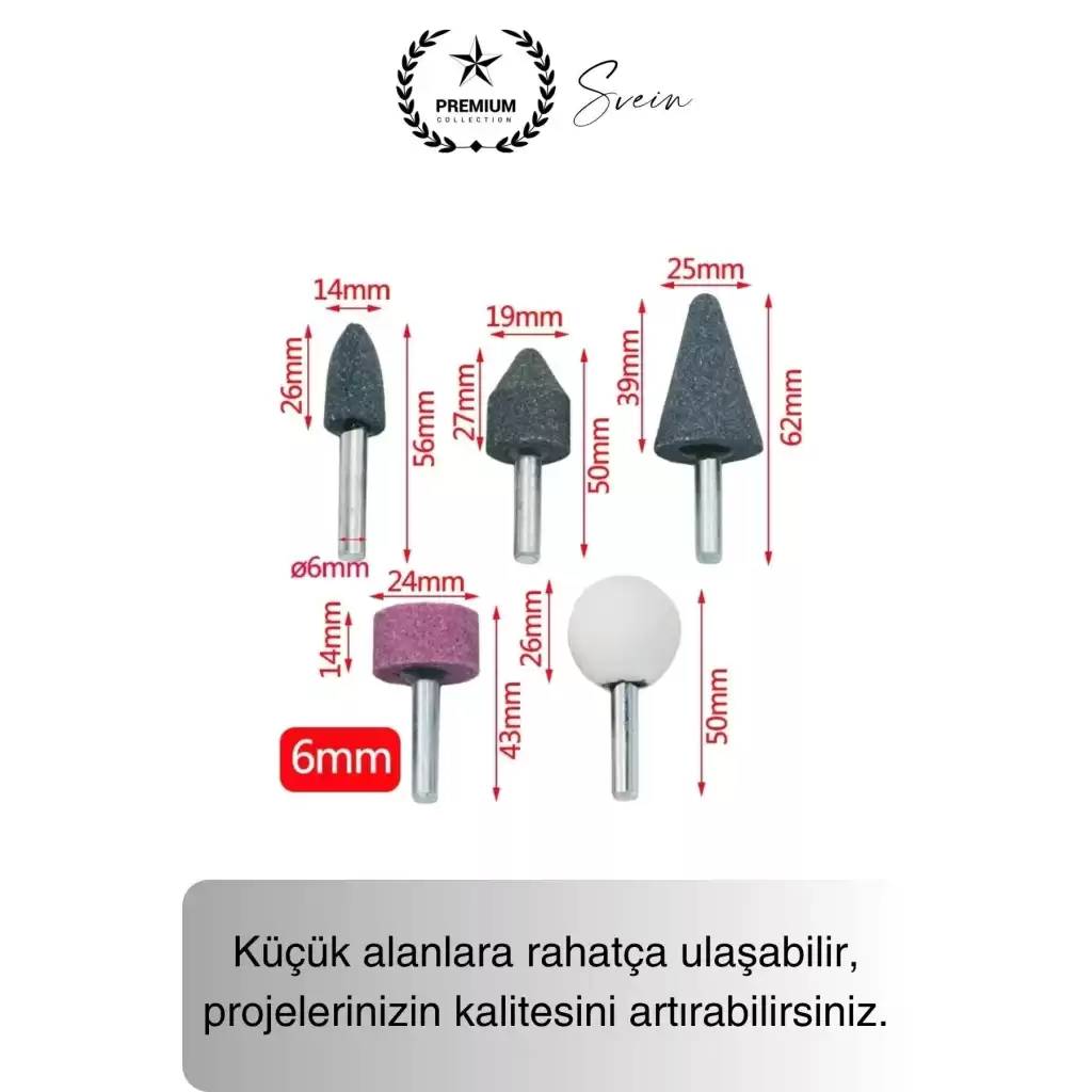 10 Parça Hobi Gravür Dremel Taşlama Ucu Mini Metal Ahşap Oyma Seti Parlatma Zımparalama Fırçalama
