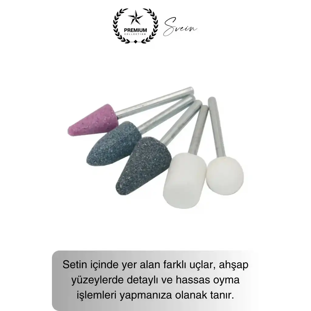10 Parça Hobi Gravür Dremel Taşlama Ucu Mini Metal Ahşap Oyma Seti Parlatma Zımparalama Fırçalama