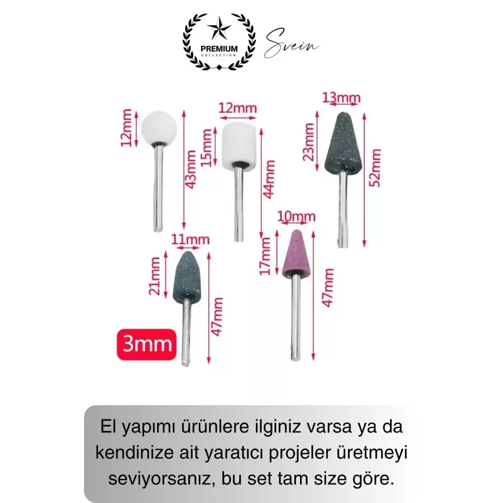 10 Parça Hobi Gravür Dremel Taşlama Ucu Mini Metal Ahşap Oyma Seti Parlatma Zımparalama Fırçalama