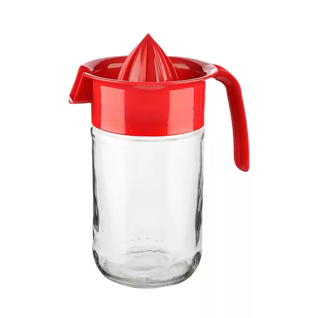 Titiz Pratik Narenciye Portakal Sıkacağı Manuel Cam Hazneli Sürahi Karaf 660 Ml