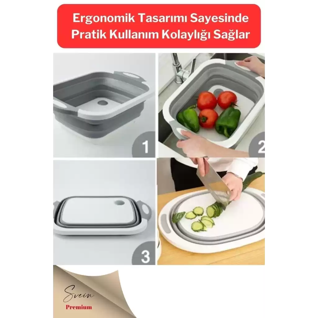 Katlanabilir Saklama Leğeni Dolap Içi Düzenleyici Ve Akordiyon Yer Kaplamayan Badya Organizer 1 Adet