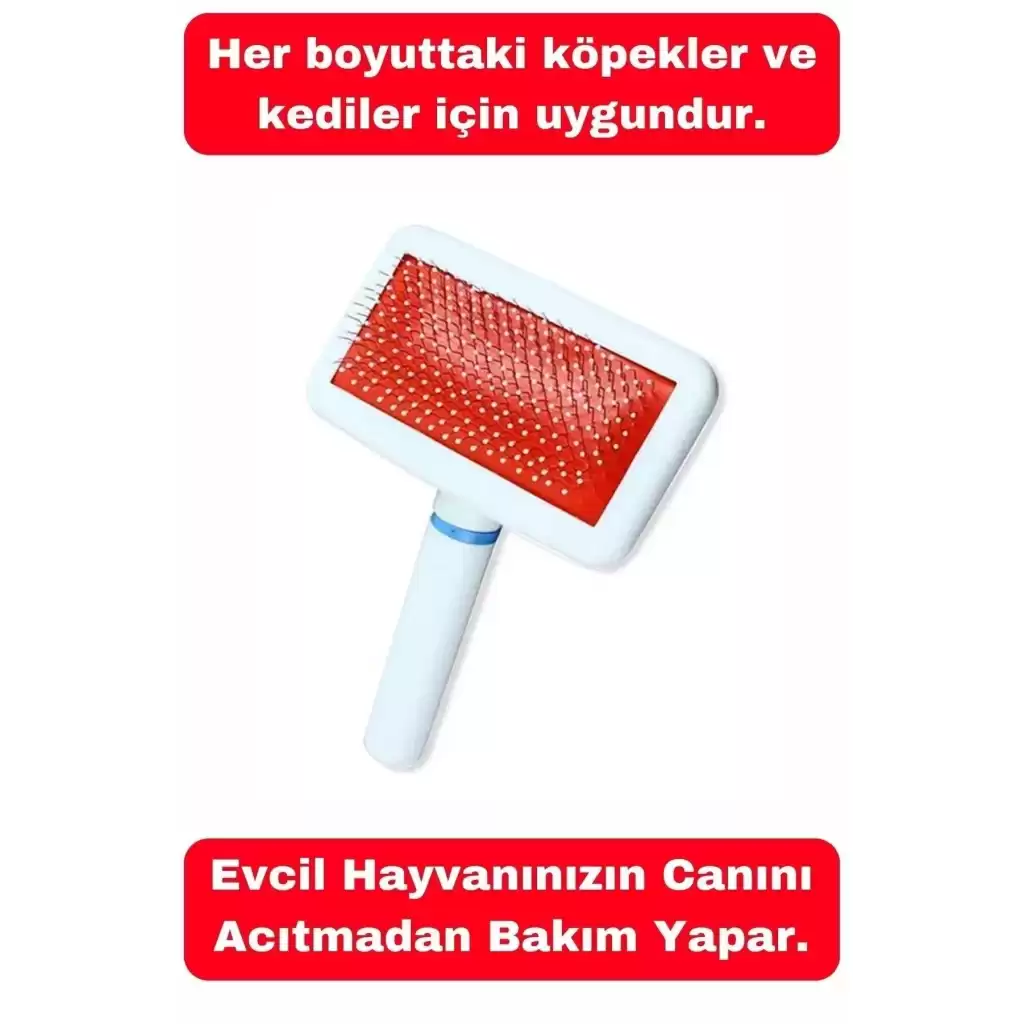 Kedi Köpekler Için Pratik Tüy Toplayıcı Ve Düzenleyici Temizleme Fırçası Tırmık Tarak Aracı 1 Adet