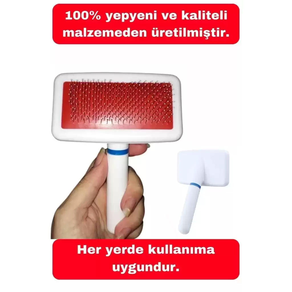 Kedi Köpekler Için Pratik Tüy Toplayıcı Ve Düzenleyici Temizleme Fırçası Tırmık Tarak Aracı 1 Adet
