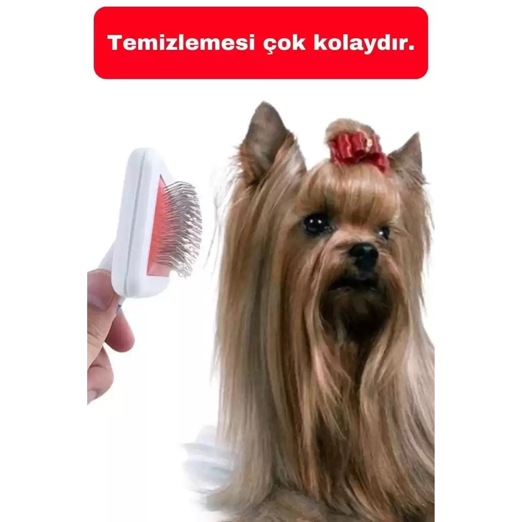 Kedi Köpekler Için Pratik Tüy Toplayıcı Ve Düzenleyici Temizleme Fırçası Tırmık Tarak Aracı 1 Adet