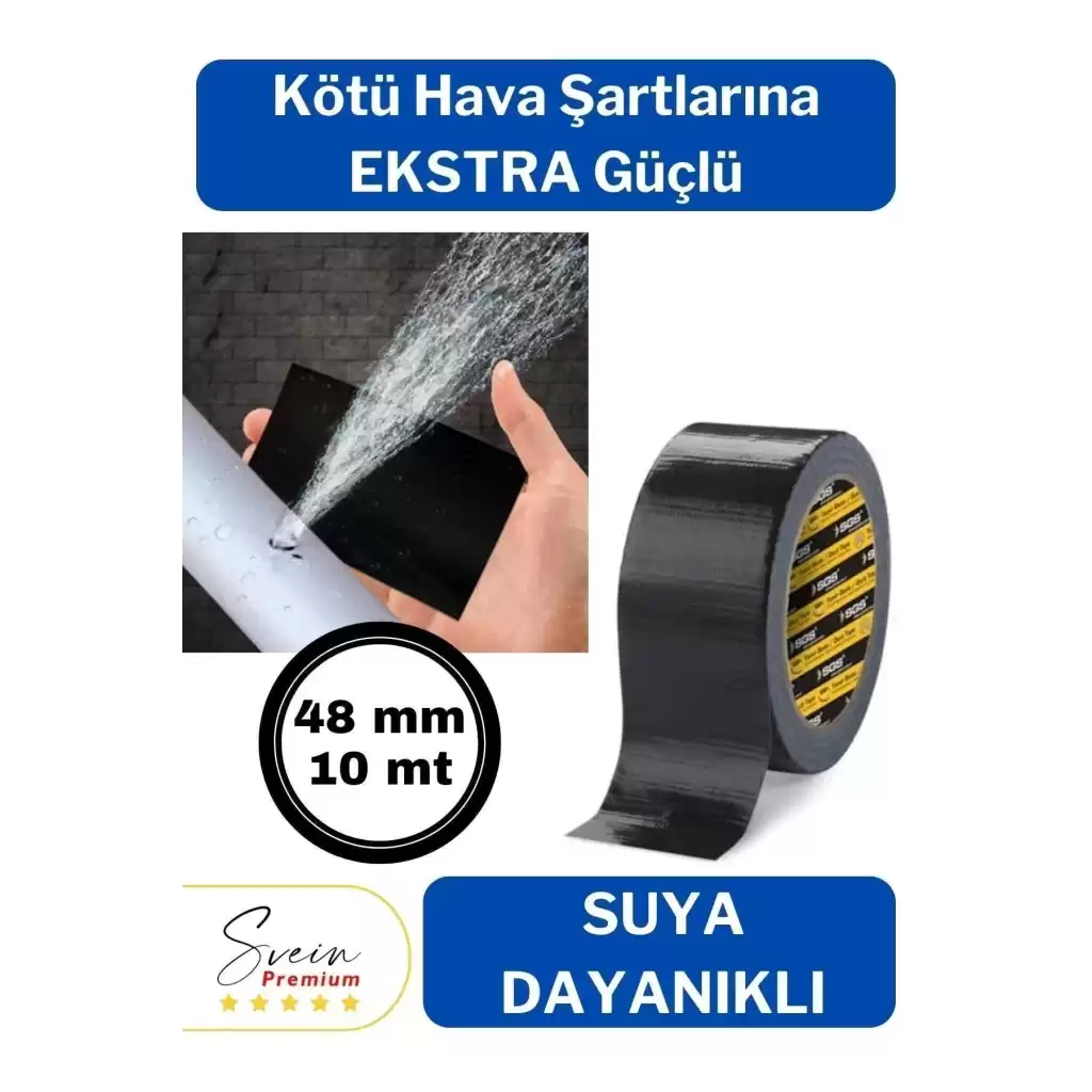 Çok Amaçlı Su Geçirmez Sızdırmaz Dayanıklı İzolasyon Kapı Pencere Tamir Bandı 48 mm 10 mt 1 Adet