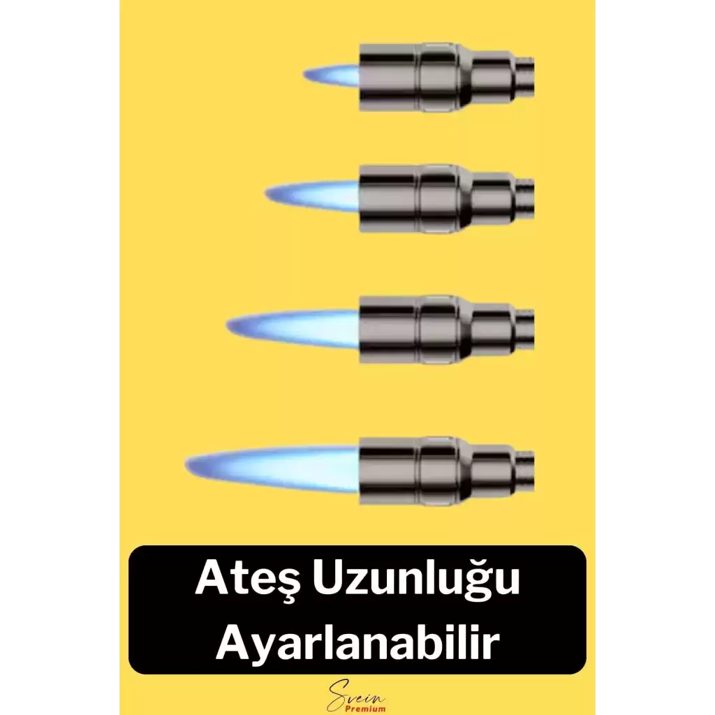 Ayaklı Premium Doldurulabilir Depolu Vantuzlu 1300 Derece Torch Kamp Mangal Piknik Pürmüz Çakmak