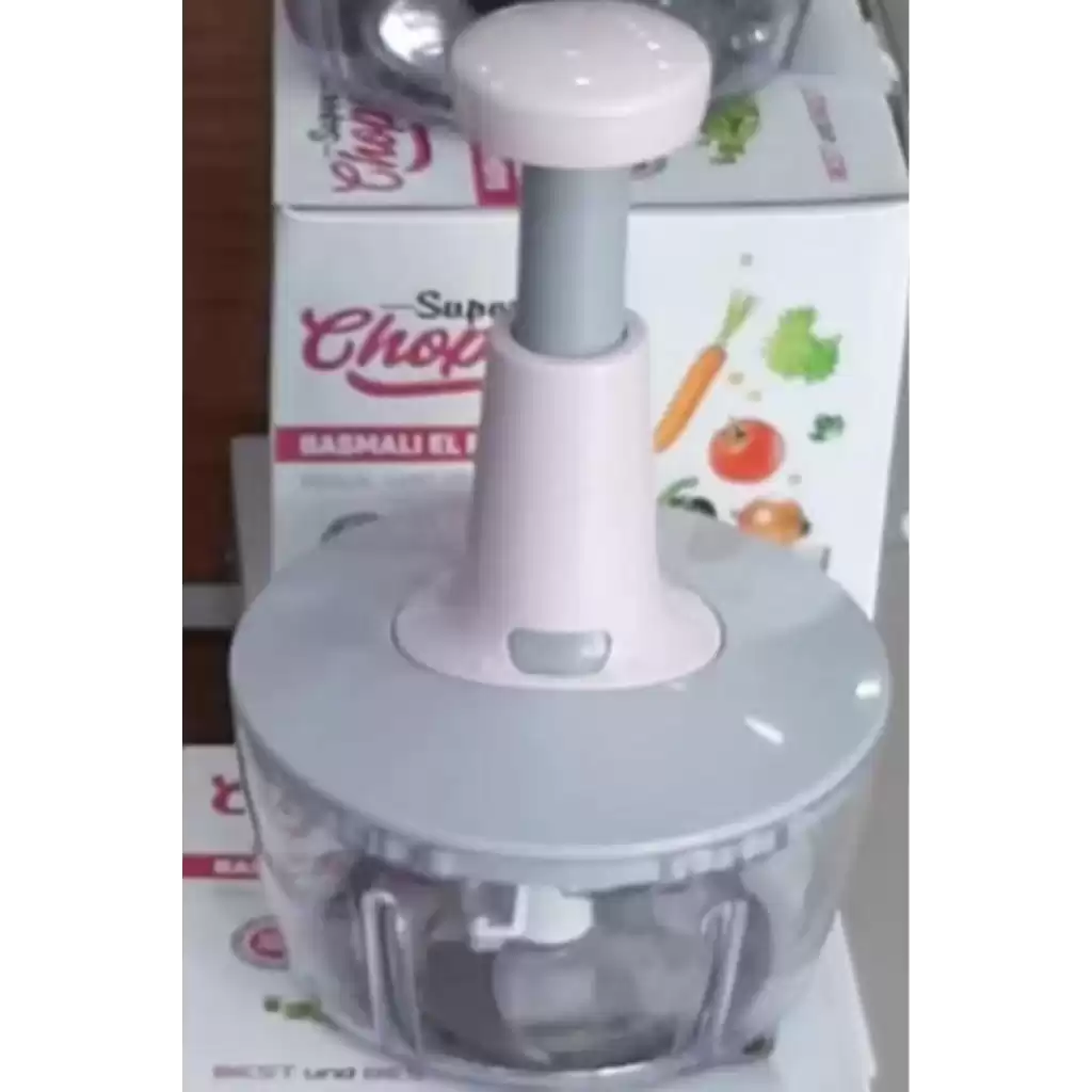 Pratik Taşınabilir Basmalı El Rondo Soğan Sebze Meyve Doğrayıcı Paslanmaz Çelik Bıçaklı El Robotu