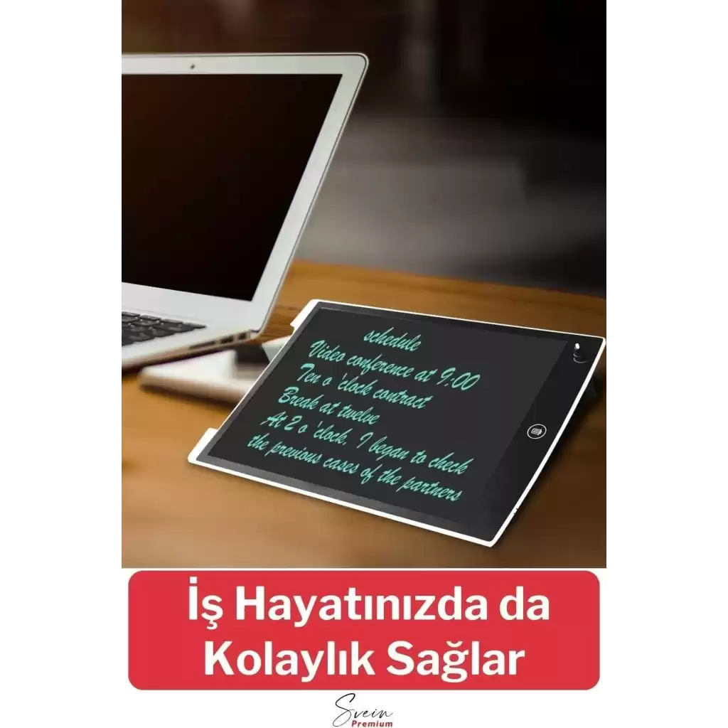 8,5 Inç Writing Lcd Grafik Dijital Kalemli Çizim Tableti Silinebilir Not Yazma Eğitim Yazı Tahtası