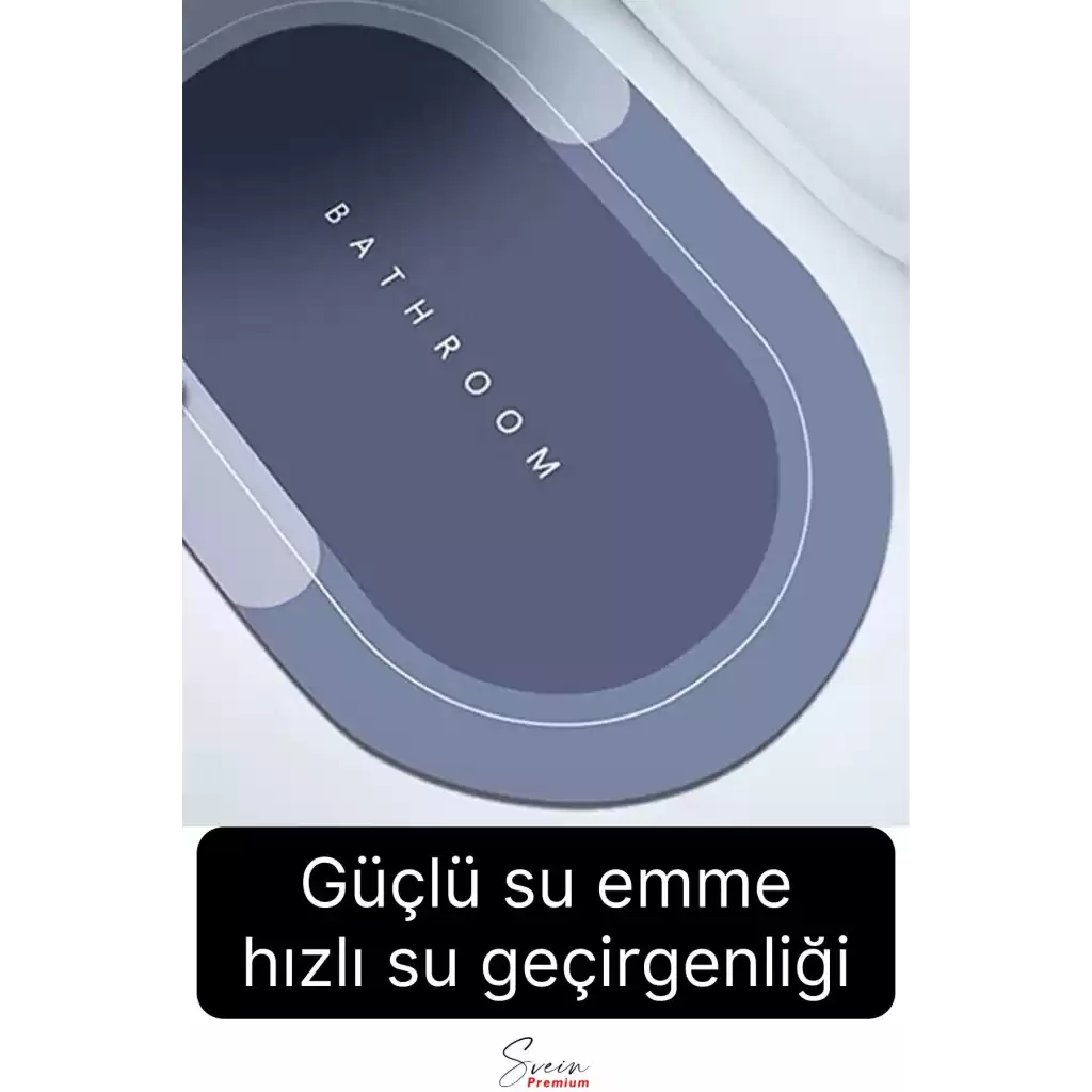 Sihirli Su Emici Kaymaz Tabanlı Kolay Temizlenir Dayanıklı Pürüzsüz Yumuşak Abdest Banyo Paspası