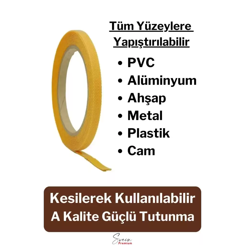 Kendinden Yapışkanlı A Kalite Güçlü Tutunabilen Alüminyum Pvc Ahşap Yüzey Sineklik Yedek Cırt Bant