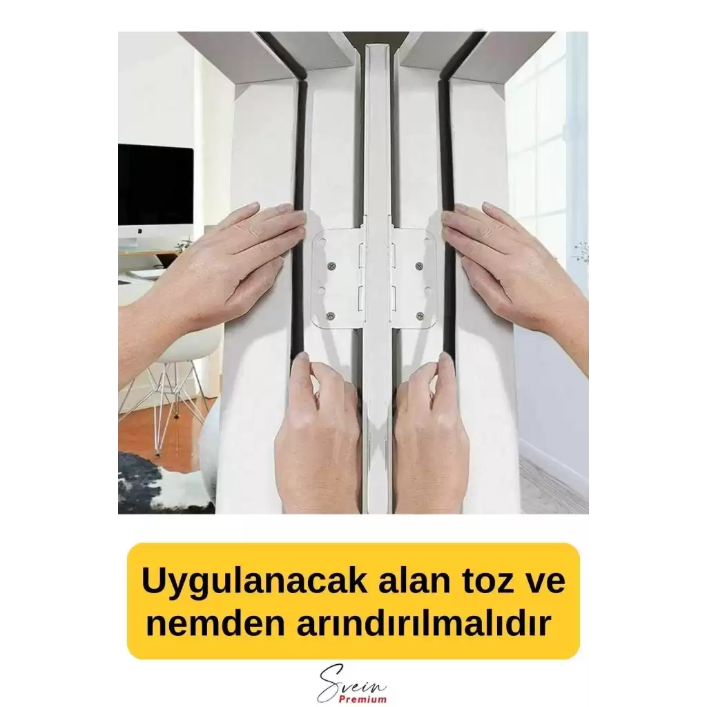 Kapı Ve Pencere Soğuk Izolasyon Bandı Fitili Kendinden Yapışkanlı Kauçuk Yalıtım Bant 2x10 = 20 Mt