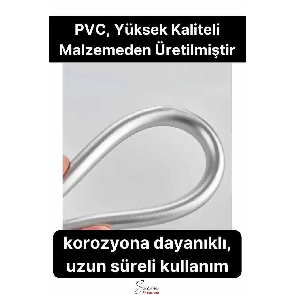 Gümüş Dayanıklı Esnek Kırılmaz Çatlamaz Patlamaz Sızdırmaz Pvc Banyo Duş Musluk Hortumu 1,5 Metre