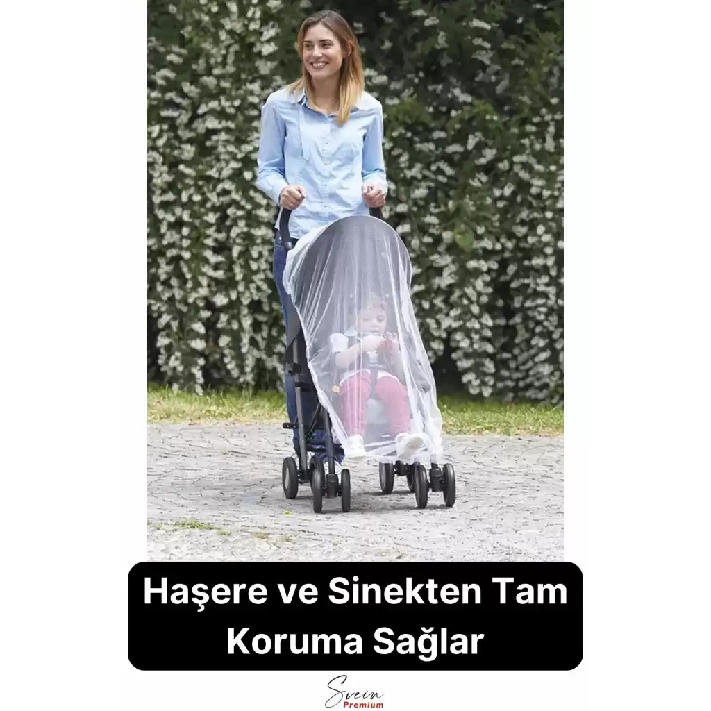 Yırtılmaz Dayanıklı Bebek Arabası ve Puset Sinekliği Bebek Koltuğu Sivrisinek Haşere Koruyucu