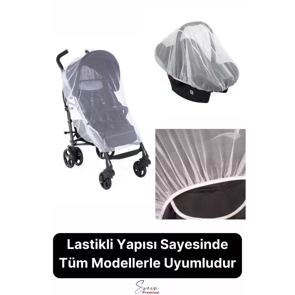 Yırtılmaz Dayanıklı Bebek Arabası ve Puset Sinekliği Bebek Koltuğu Sivrisinek Haşere Koruyucu