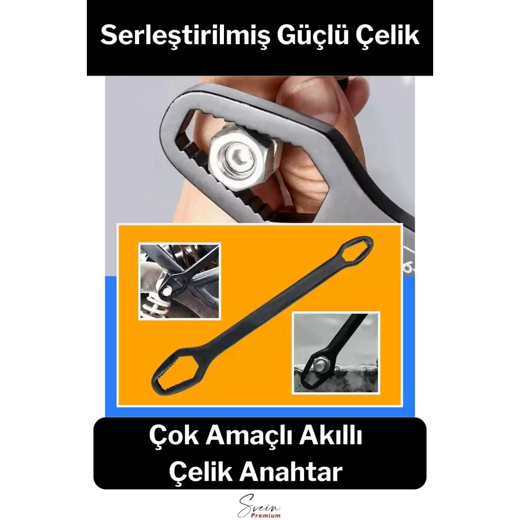 Çoklu Tamir Akıllı Montaj Anahtar Sertleştirilmiş Nano İngiliz Çelik Ergonomik Saplı Güçlü M8 - M22