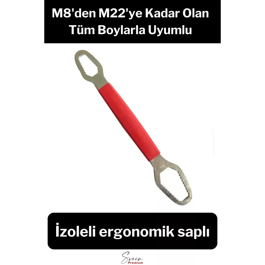Çoklu Tamir Akıllı Montaj Anahtar Sertleştirilmiş Nano İngiliz Çelik Ergonomik Saplı Güçlü M8 - M22