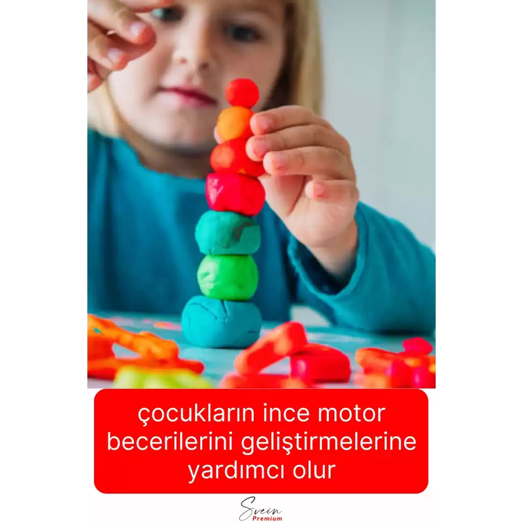 Eğitici Yaratıcı 4x120 gr Play Dough Zararsız Çocuklar İçin Güvenli Eğlenceli Oyun Hamuru Seti