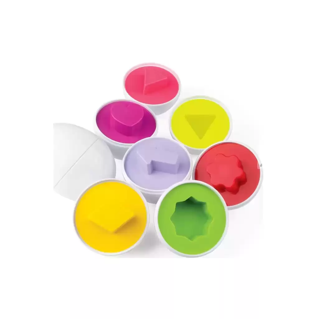 10lu Geometrik Yumurta Eşleme Oyunu Şekilli Eğitici Öğretici Motor Gelişim Görsel Algı Oyuncak Toys