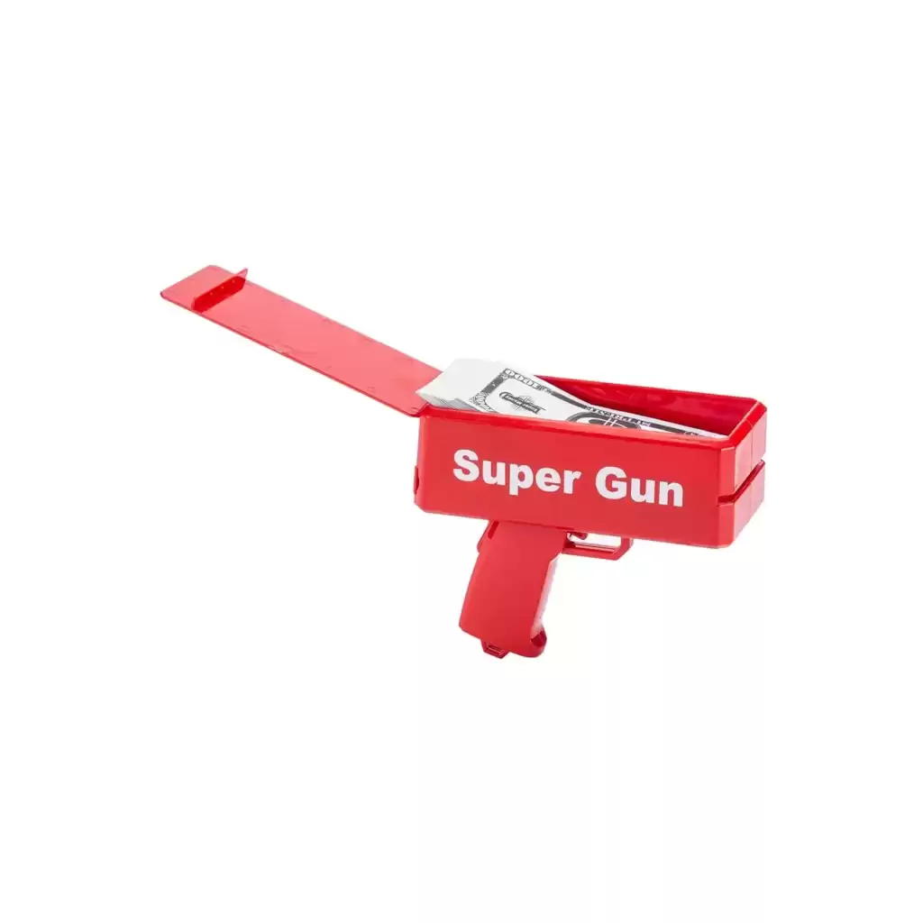 Parti Düğün Nişan Kına Doğum Günü Eğlence Aleti Para Saçma Tabancası Super Money Gun Püskürtme