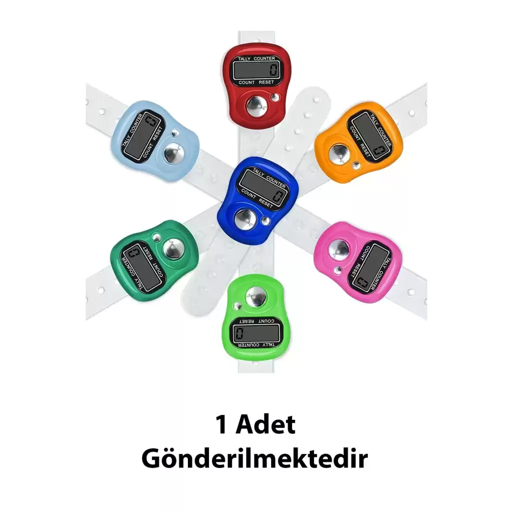 Yeni Nesil Dijital Zikirmatik 1 Adet Yüzük Tesbih Zikir Sayar Parmak Sayacı Pratik Tesbihmatik Sayaç