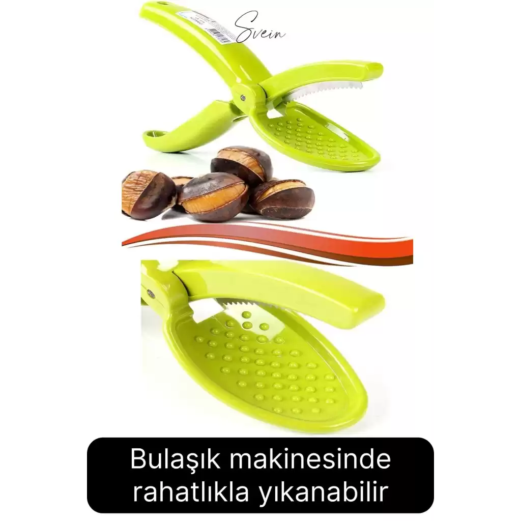 Pratik Kestane Çizici Kesici Metal Bıçaklı Plastik Saplı Kolay Kullanım Mutfak Aleti Chestnut Cutter