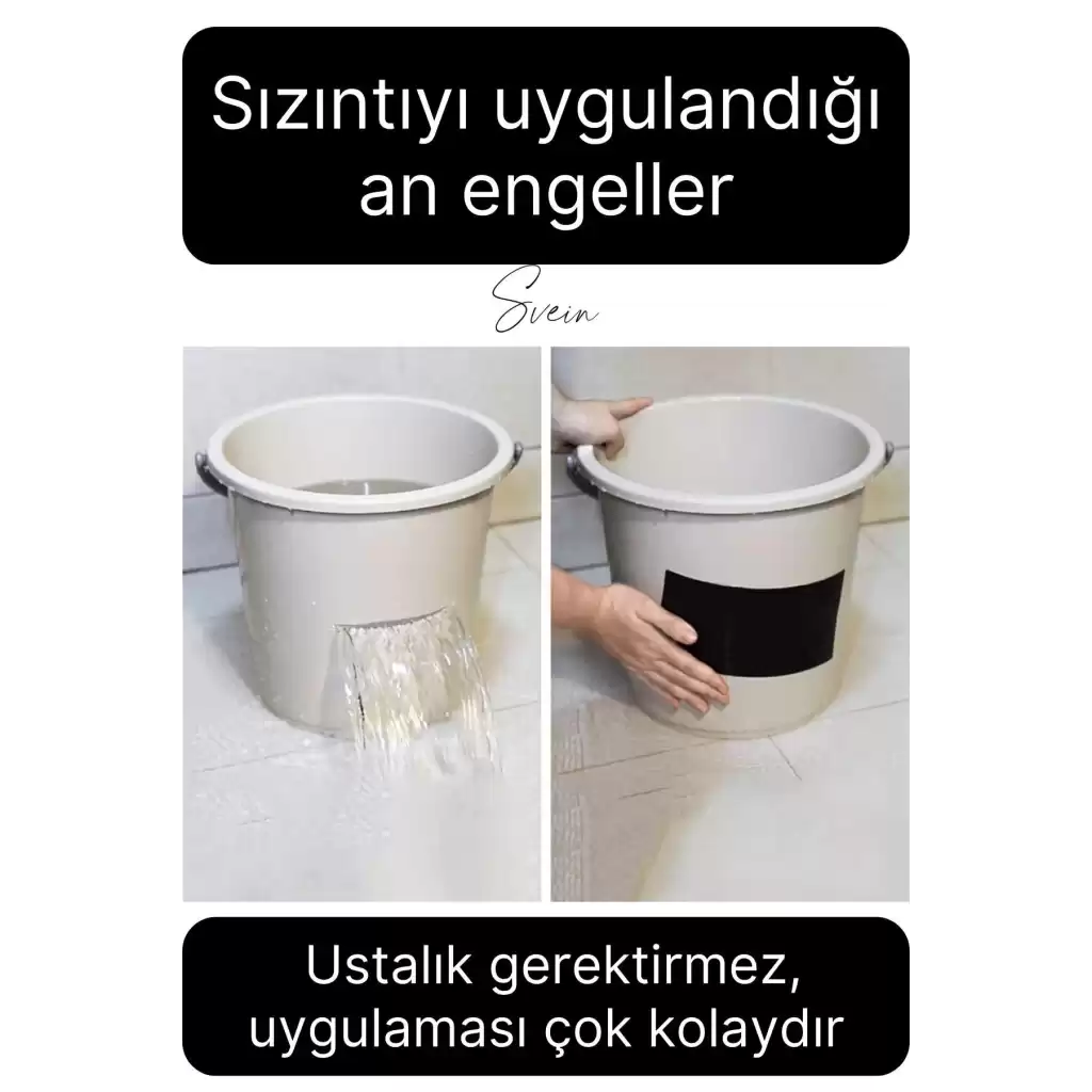 Süper Güçlü Su Geçirmez Sızdırmazlık Bandı Yama Bant Su Borusu Tamir Durdurma 48 mm x 1,2 mt