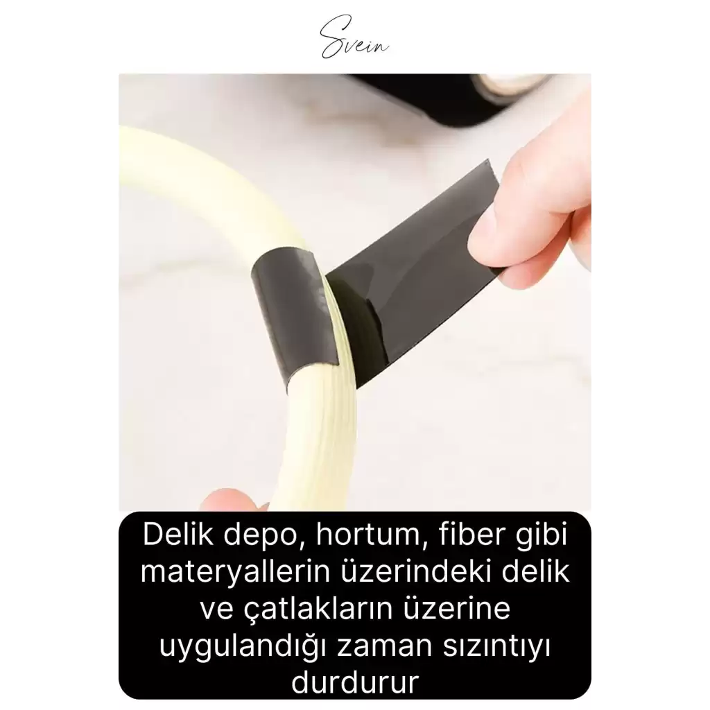 Süper Güçlü Su Geçirmez Sızdırmazlık Bandı Yama Bant Su Borusu Tamir Durdurma 48 mm x 1,2 mt