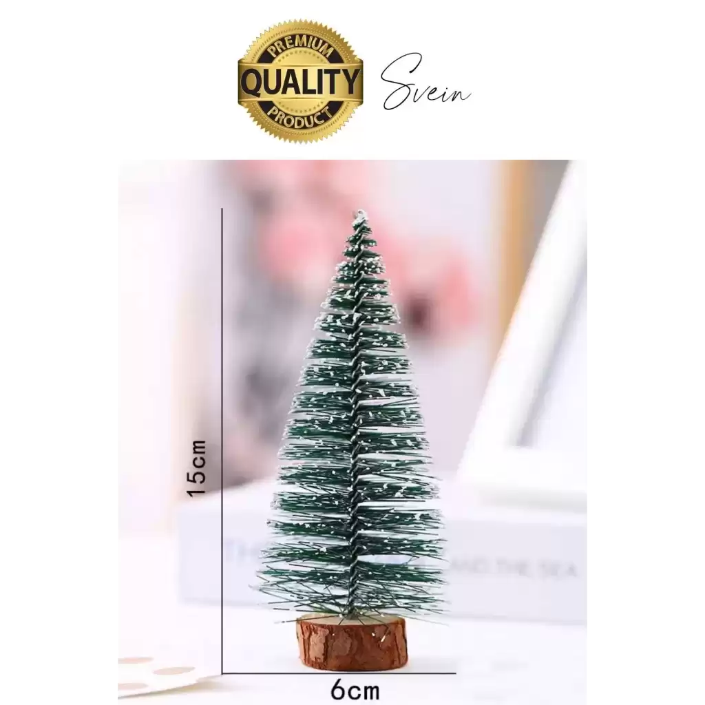 3 Boy Mini Çam Ağacı Masaüstü Minyatür Dekorasyon Süs Kar Yeni Yıl Noel Yapay Sedir Ağacı Seti Küçük