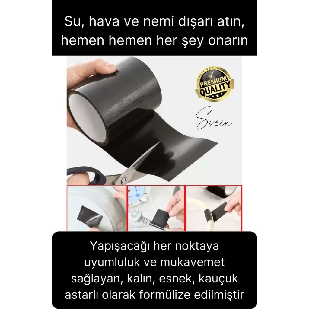 Su Geçirmez Sızdırmaz Ekstra Güçlü Dayanıklı İzolasyon Flex Tape Suya Dayanıklı Tamir Bandı