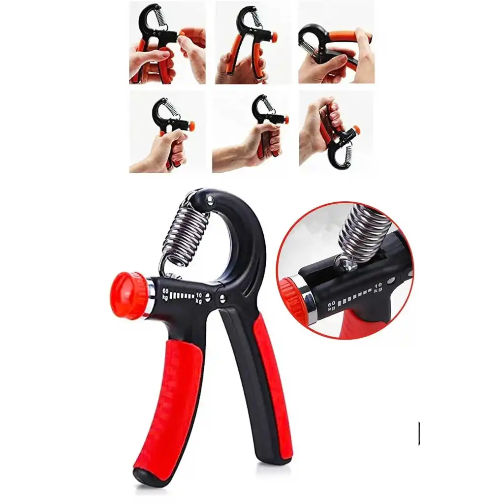 2li Ayarlanabilir El Yayı Kol Bilek Kası Parmak Güçlendirme Egzersiz Spor Aleti Direnç Yayı 5-60 Kg