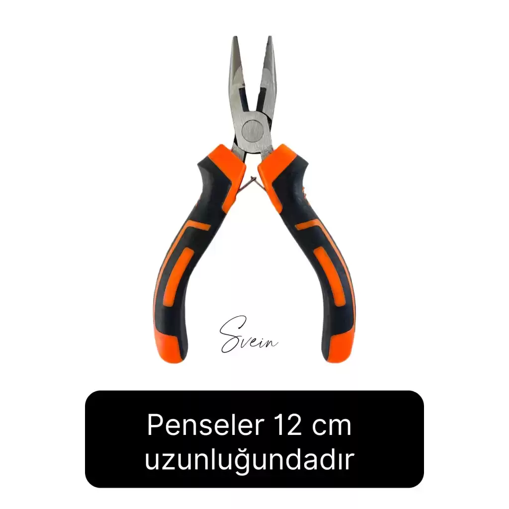 Premium Mini 4lü Karga Burun Yan Keski Kıvırma Pense Seti Hobi Bijuteri Takı Yapım El Aleti Çelik