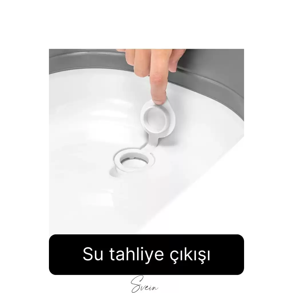 Premium Pratik Katlanır Yer Kaplamaz Ayaklı Bebek Yıkama Banyo Küvet Duş Kova Maşrapa Koçero Seti