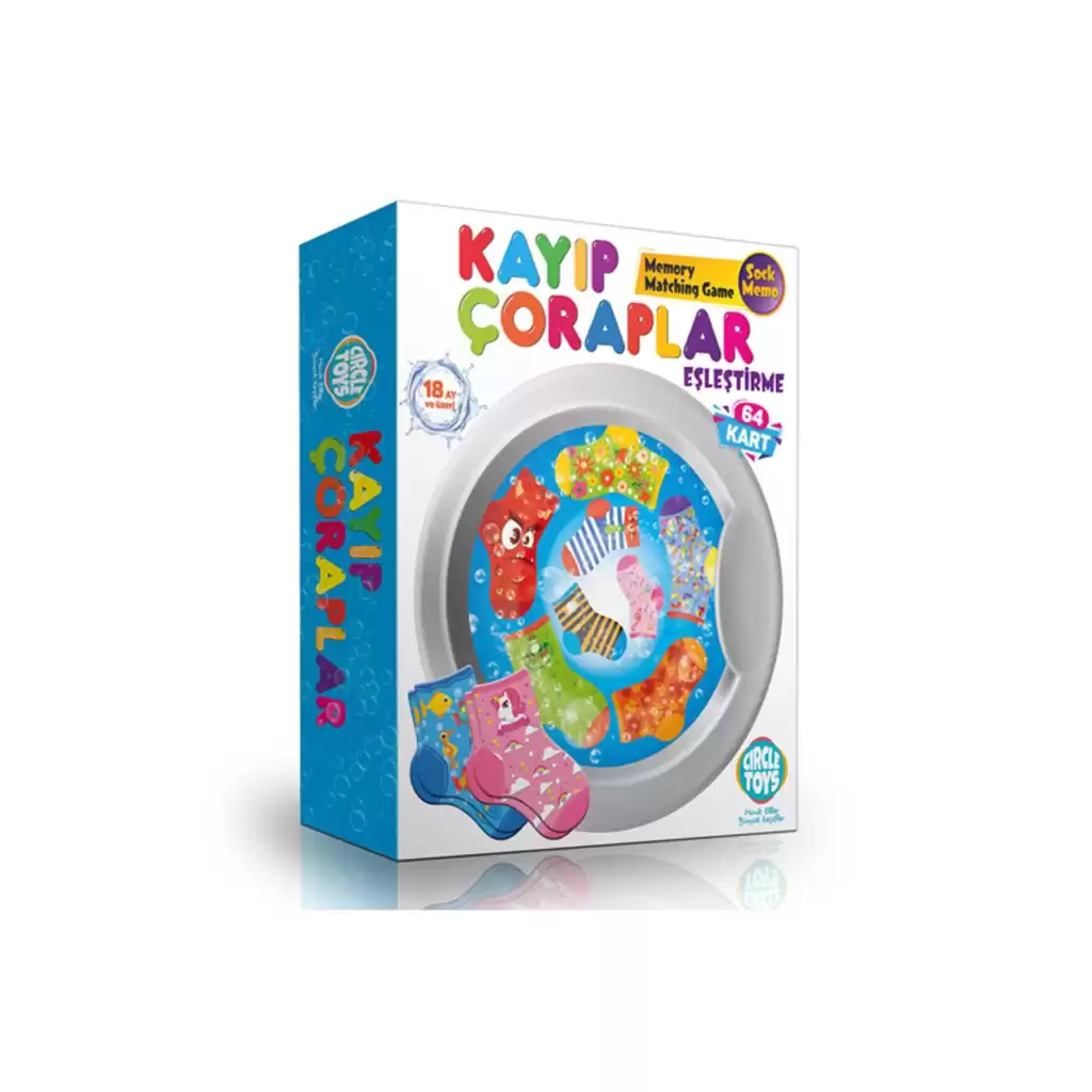 Kayıp Çoraplar Eşleştirme Beceri Zeka Geliştirme El Göz Algı Koordinasyon Okul Öncesi Kutulu Oyunu