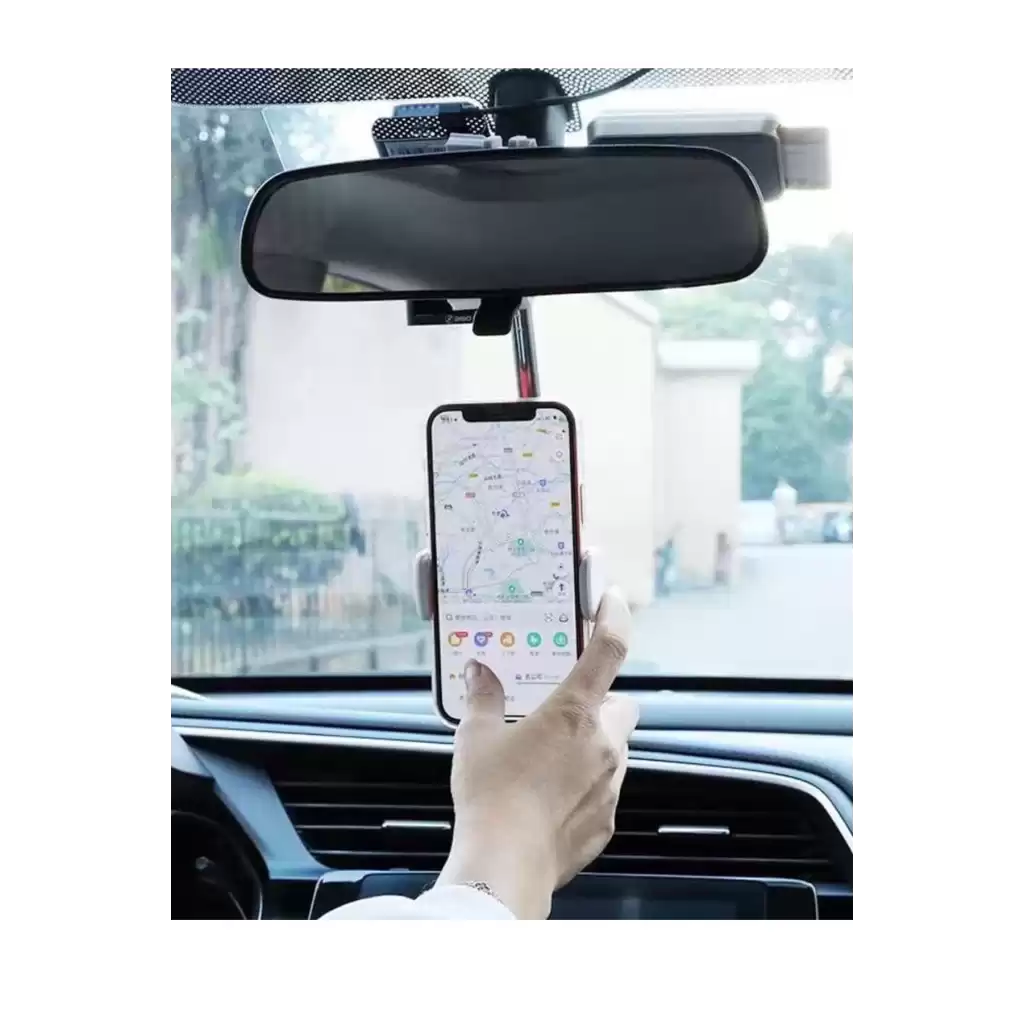 Premium Dayanıklı Araç İçi Oto Dikiz Aynası Akrobat Telefon Tutacağı GPS Takip Standı Universal