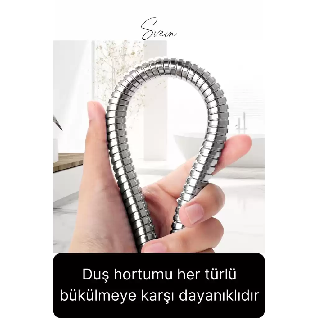 75 cm Kısa Tepe Ara Duş Hortumu Spiral Robot Ara Bağlantı Örgülü Dayanıklı Kopmaz Patlamaz Sızdırmaz