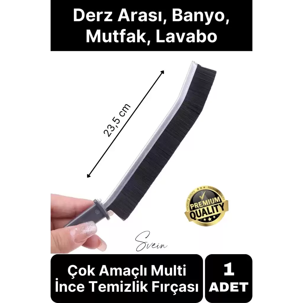 1 Adet Çok Amaçlı Multi İnce Temizlik Fırçası Derz Arası Banyo Mutfak Lavabo Detay Temizleme Aracı