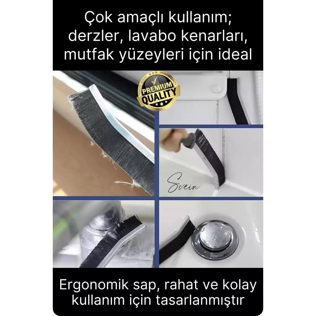 1 Adet Çok Amaçlı Multi İnce Temizlik Fırçası Derz Arası Banyo Mutfak Lavabo Detay Temizleme Aracı