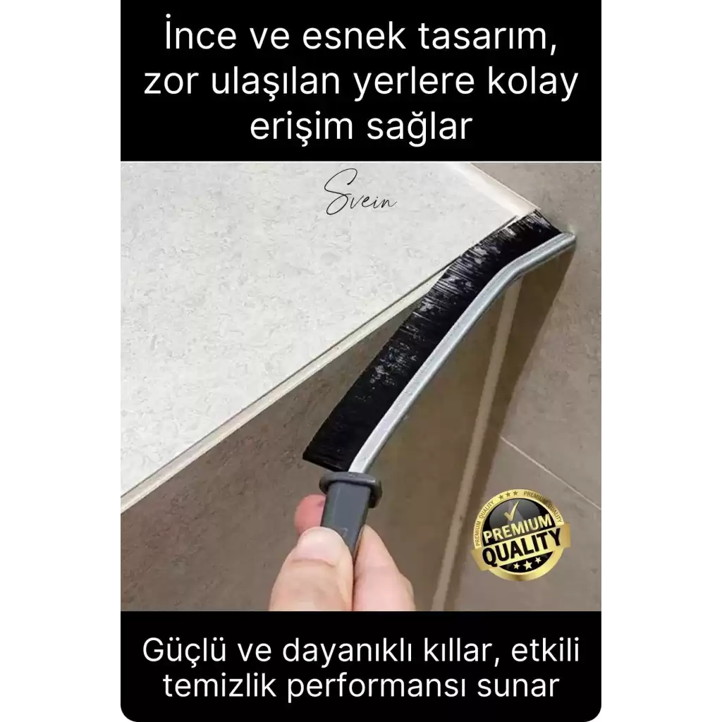 1 Adet Çok Amaçlı Multi İnce Temizlik Fırçası Derz Arası Banyo Mutfak Lavabo Detay Temizleme Aracı