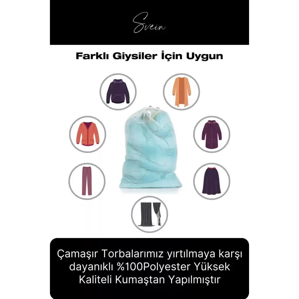 3 Adet Çamaşır Yıkama Filesi Maxi Kirli Elbise Giysi Kıyafet Torbası Okul Üniversite Yurt Asker İçin