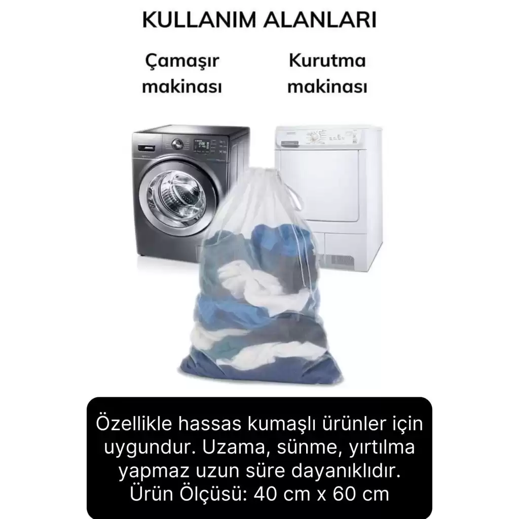 6 Adet Çamaşır Yıkama Filesi Maxi Kirli Elbise Giysi Kıyafet Torbası Okul Üniversite Yurt Asker