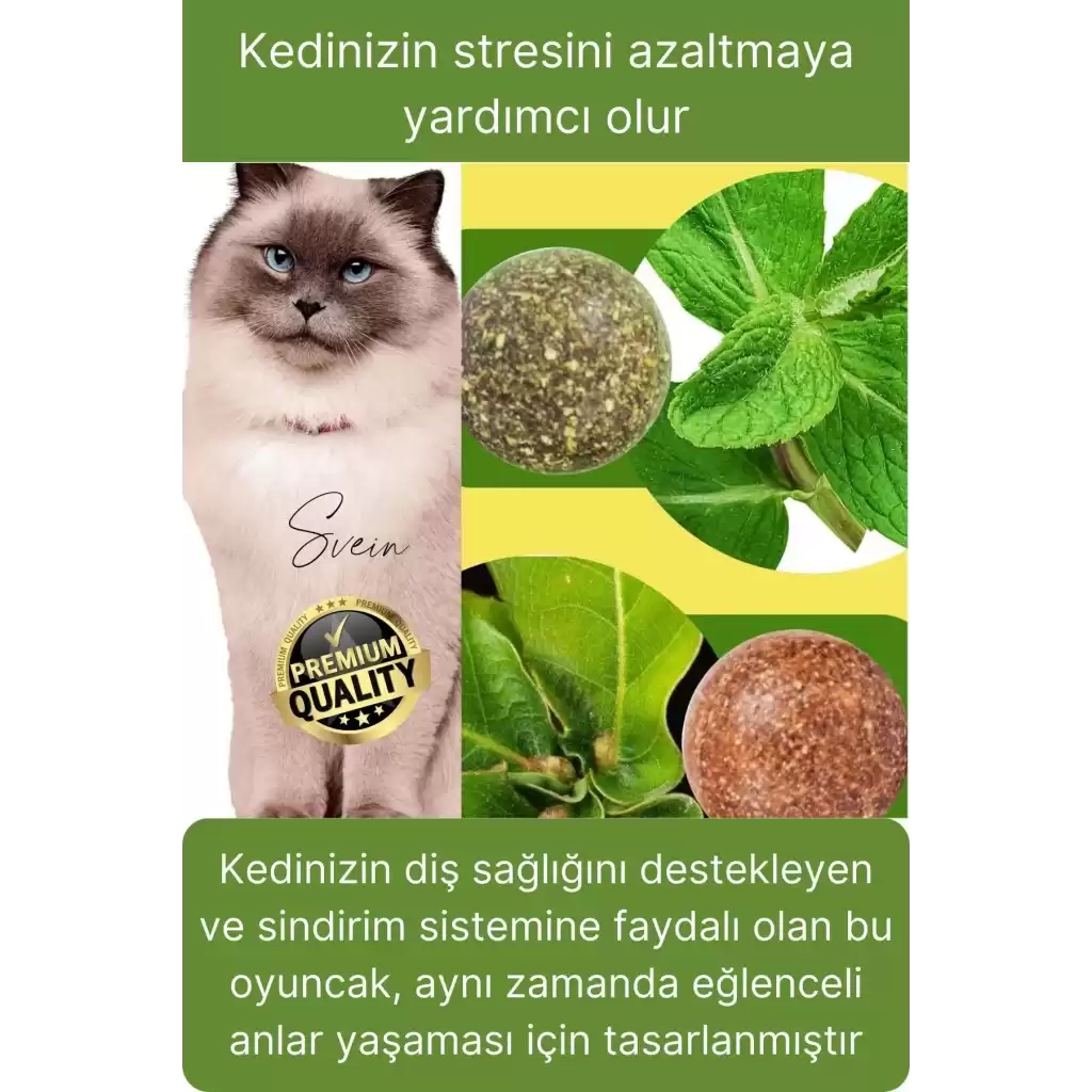 Doğal Avokado Kedi Nanesi Otu Topu Oyuncağı Yapışkanlı Yalama Sakinleştirici Catnip Yenilebilir Çimi